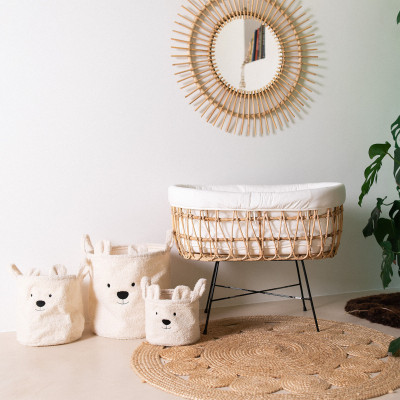 Childhome koše na hračky Teddy off white 3 ks Childhome koše na hračky Teddy off white 3 ks