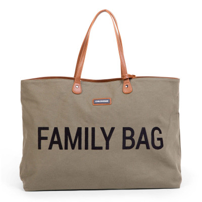 Childhome přebalovací taška Family Bag canvas khaki Childhome přebalovací taška Family Bag canvas khaki