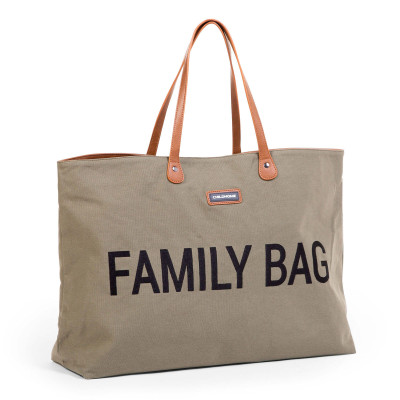 Childhome přebalovací taška Family Bag canvas khaki Childhome přebalovací taška Family Bag canvas khaki