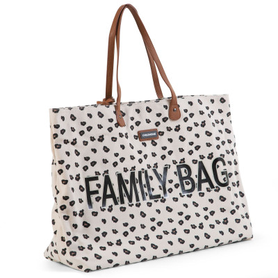 Childhome přebalovací taška Family Bag canvas leopard Childhome přebalovací taška Family Bag canvas leopard