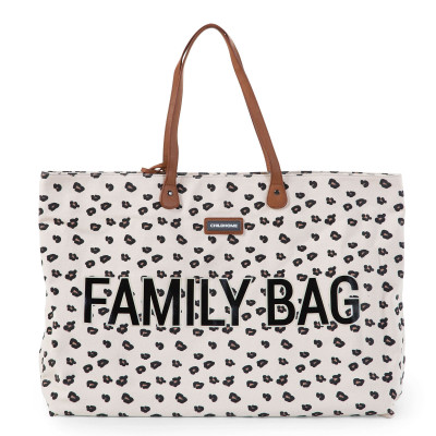 Childhome přebalovací taška Family Bag canvas leopard Childhome přebalovací taška Family Bag canvas leopard