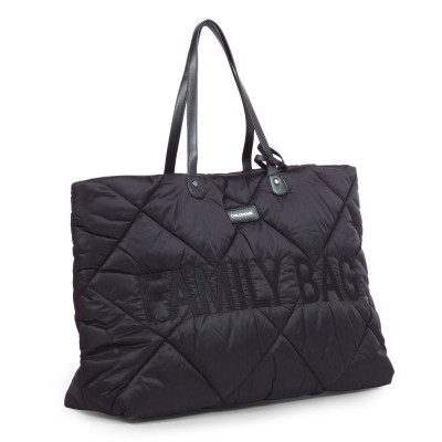 Childhome přebalovací taška Family Bag puffered black Childhome přebalovací taška Family Bag puffered black