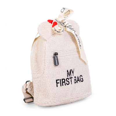 Childhome dětský batoh My First Bag teddy off white Childhome dětský batoh My First Bag teddy off white