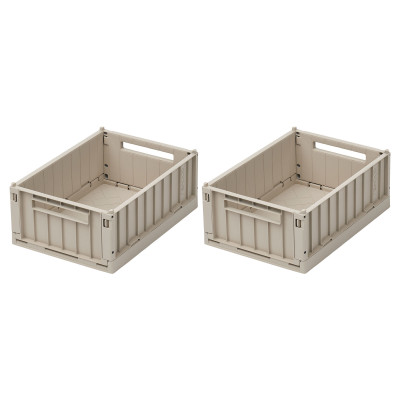 LIEWOOD Úložné boxy S Weston Sandy 2 kusy LIEWOOD Úložné boxy S Weston Sandy 2 kusy