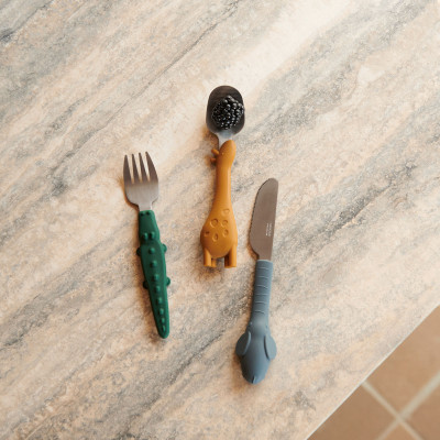 LIEWOOD Dětský příbor Tove Golden Caramel Mix