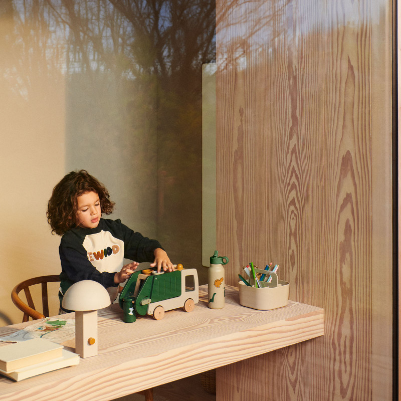 LIEWOOD Dřevěné popelářské auto Irina Garden Green