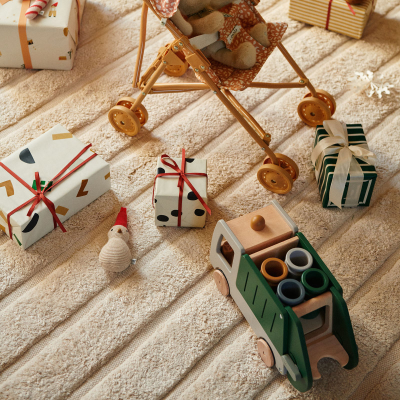 LIEWOOD Dřevěné popelářské auto Irina Garden Green