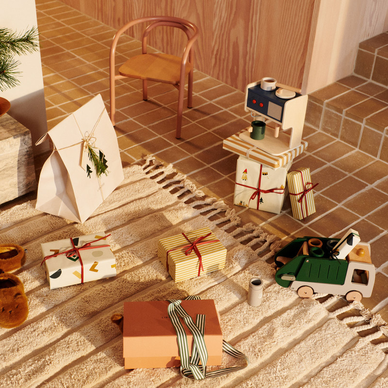 LIEWOOD Dřevěné popelářské auto Irina Garden Green