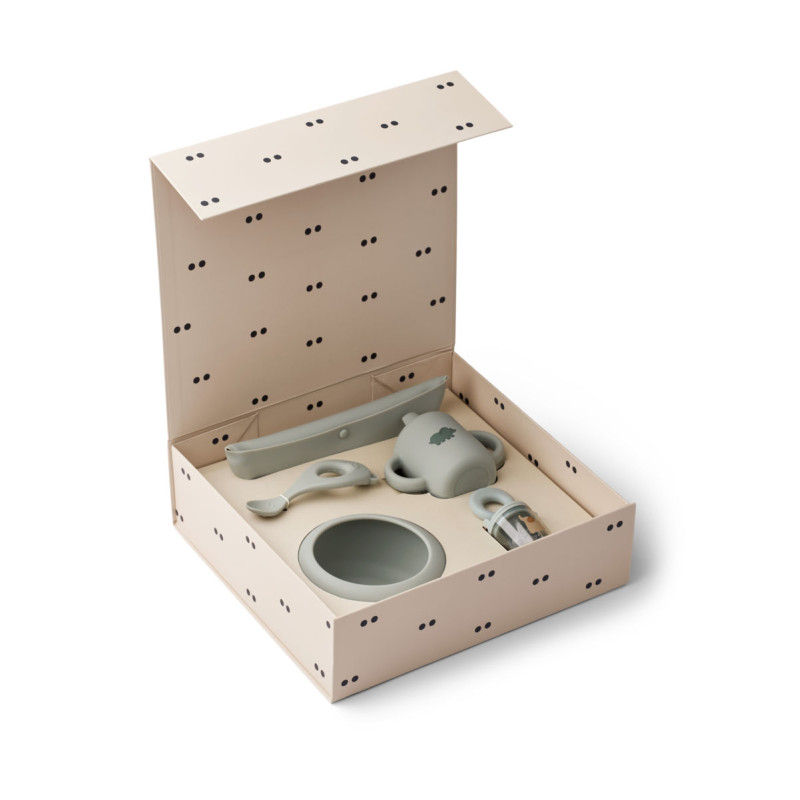 LIEWOOD jídelní set pro miminka Mileah Dove blue