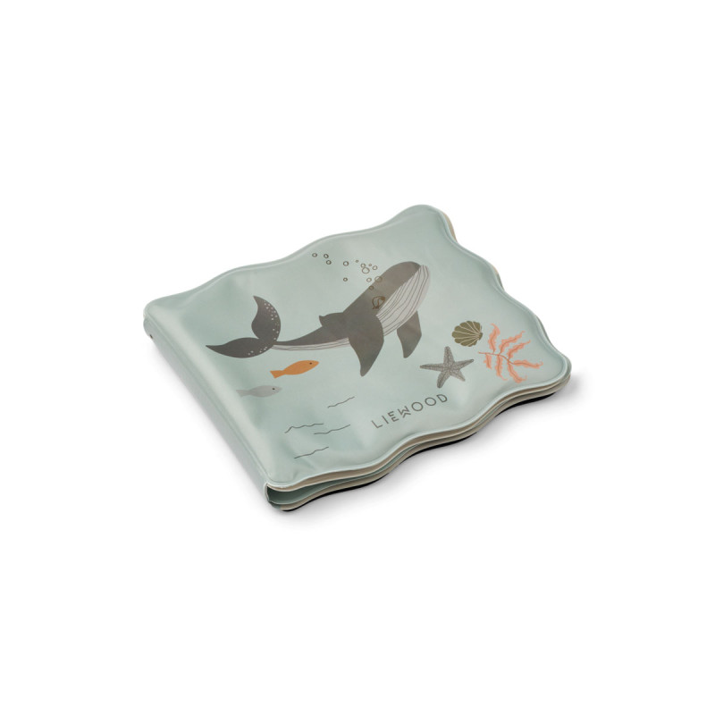 LIEWOOD Waylon kouzelná vodní knížka do koupele Sea creature / Sandy