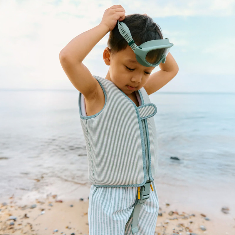 LIEWOOD Duke pruhované plavecké šortky Stripe Peppermint