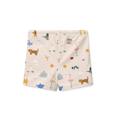 LIEWOOD Otto plavecké šortky Around the world / Sandy