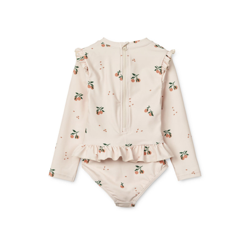 LIEWOOD Sille plavky s dlouhým rukávem Peach / Sea shell