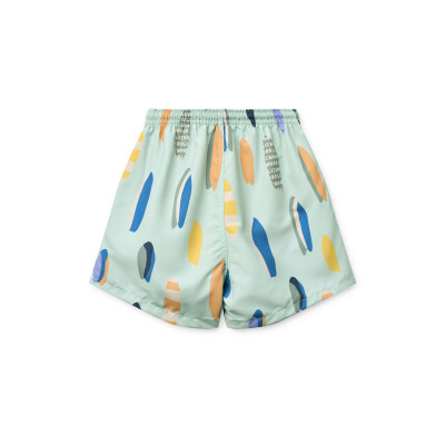 LIEWOOD Duke plavecké šortky Boards / Light peppermint