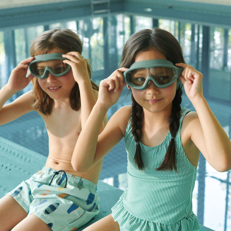 LIEWOOD Duke plavecké šortky Boards / Light peppermint