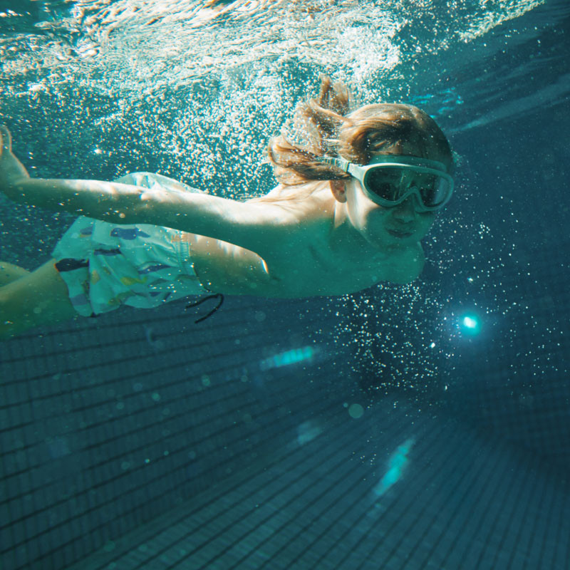 LIEWOOD Duke plavecké šortky Boards / Light peppermint