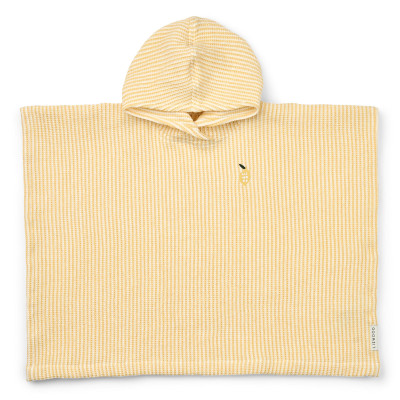 LIEWOOD pončo Paco Embroidery Lemon yellow / creme de la creme