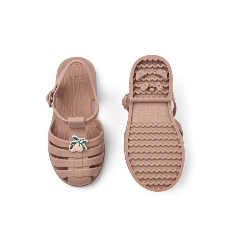 LIEWOOD sandály Bre Beach s ozdobami Peach / Dark rose