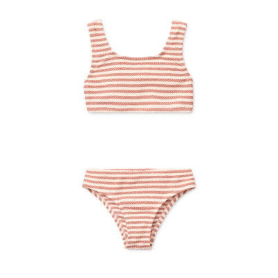 LIEWOOD Bello pruhované bikiny Coral blush