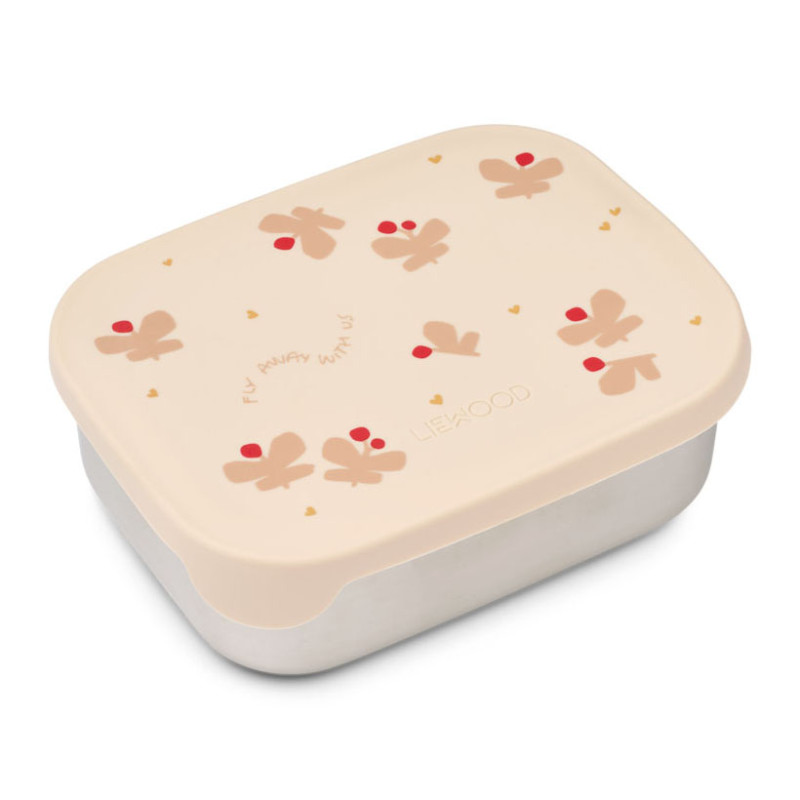 LIEWOOD Svačinový box Arthur Butterfly / Apple blossom