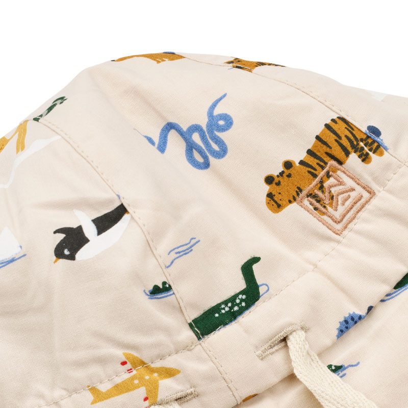 LIEWOOD dětský letní klobouček Gorm s oušky Around the world / Sandy