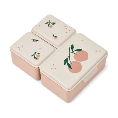 LIEWOOD dětský svačinový box Driss Peach me / Sea shell