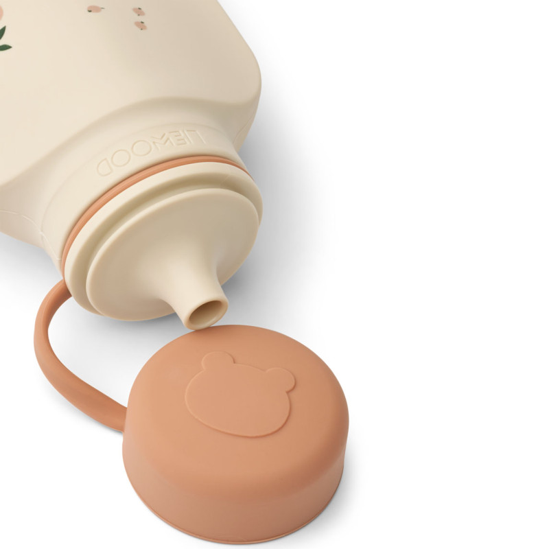 LIEWOOD silikonová smoothie lahvička Lizzie 2-balení Peach / Sea shell