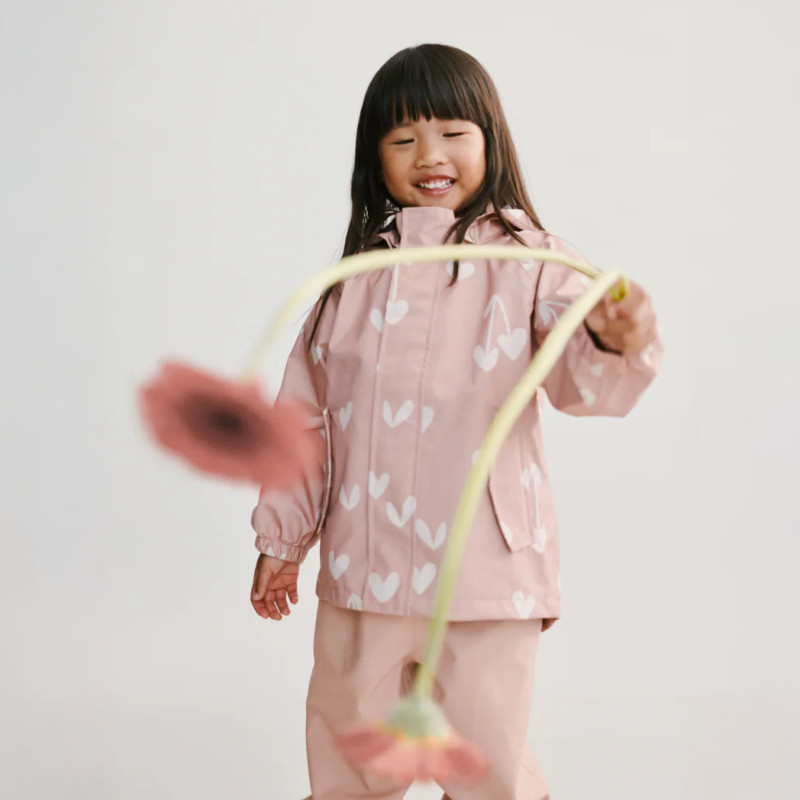 LIEWOOD nepromokavý set Pedia – bunda a kalhoty Sweethearts / Pale tuscany