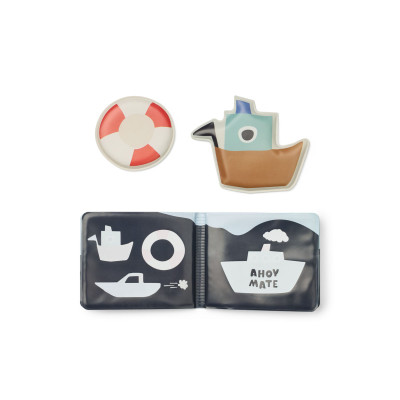 LIEWOOD Waylon kouzelná vodní knížka do koupele Sailing / Sandy