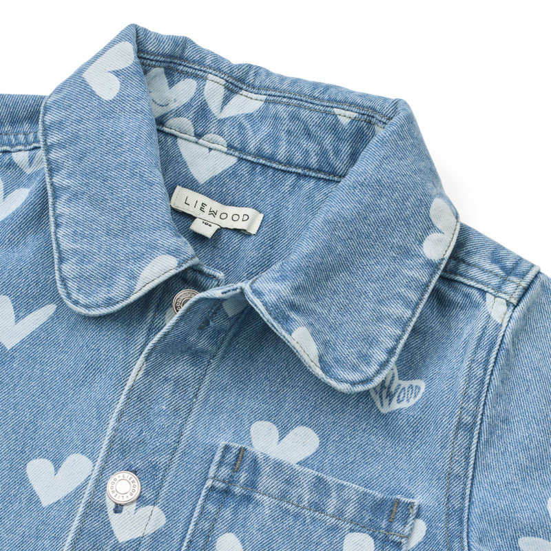 LIEWOOD Kenza džínová košile Sweethearts / light blue denim