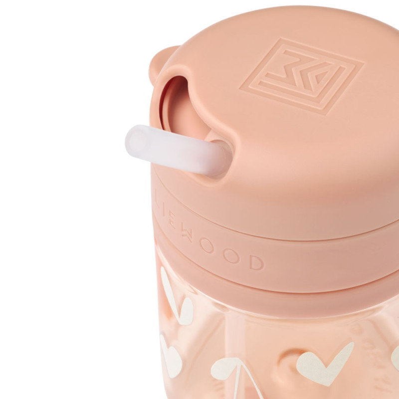 LIEWOOD Pavia tritanový hrnek s brčkem 280 ml Sweethearts / Pale tuscany