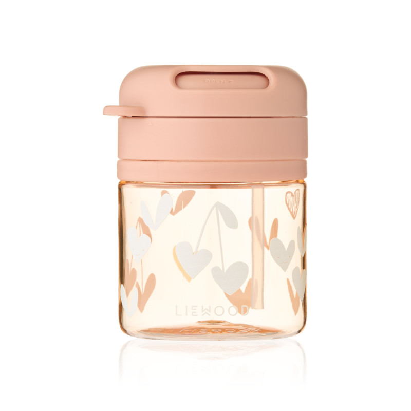 LIEWOOD Pavia tritanový hrnek s brčkem 280 ml Sweethearts / Pale tuscany