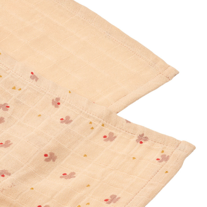 LIEWOOD mušelínové plenky Lewis 2 kusy Mini butterfly / Apple blossom mix