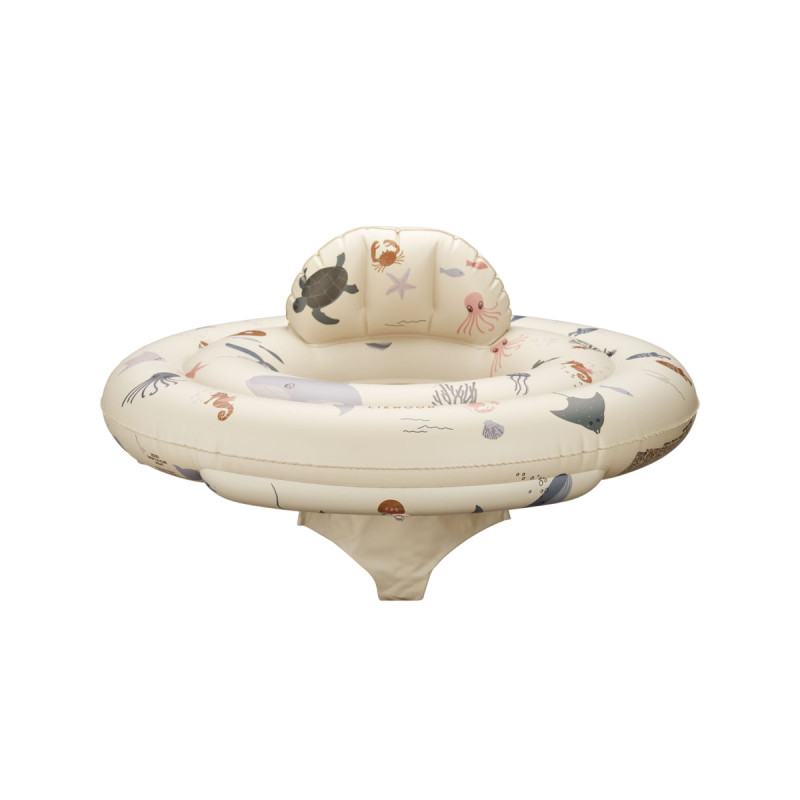 LIEWOOD plovací kruh se sedátkem Dawn Sea creature / Sandy