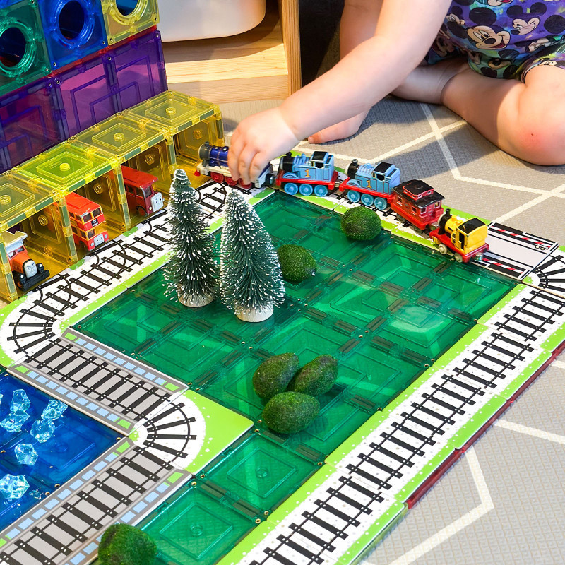 Magnetické kartičky kolejnice 36 ks