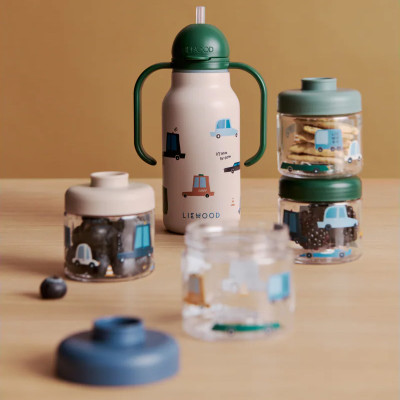 LIEWOOD Dominique tritanové dózy na jídlo 100 ml 4 ks Cars / Sandy