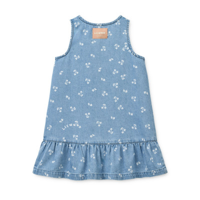 LIEWOOD Sybilla džínové šaty Cherry heart sandy / Denim