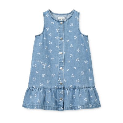 LIEWOOD Sybilla džínové šaty Cherry heart sandy / Denim