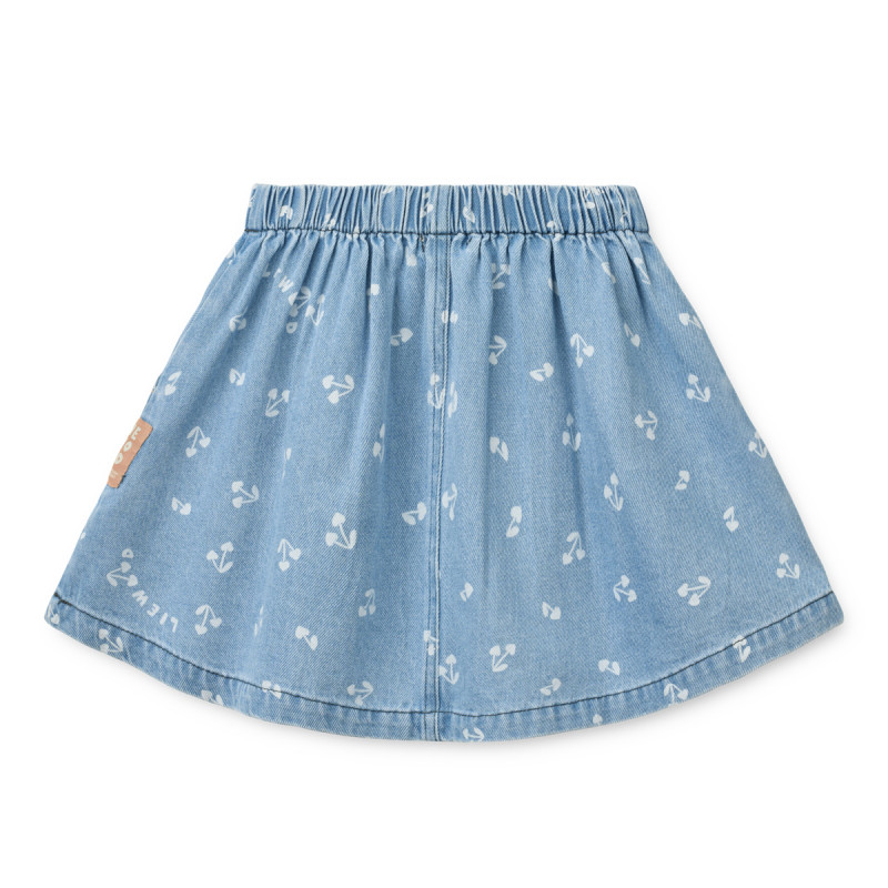 LIEWOOD Dětská džínová sukně Rio Cherry heart sandy / Denim