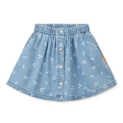 LIEWOOD Dětská džínová sukně Rio Cherry heart sandy / Denim