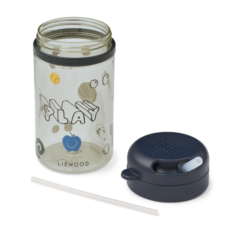 LIEWOOD Pavia hrnek se slámkou 500 ml Play / Dusty Peppermint
