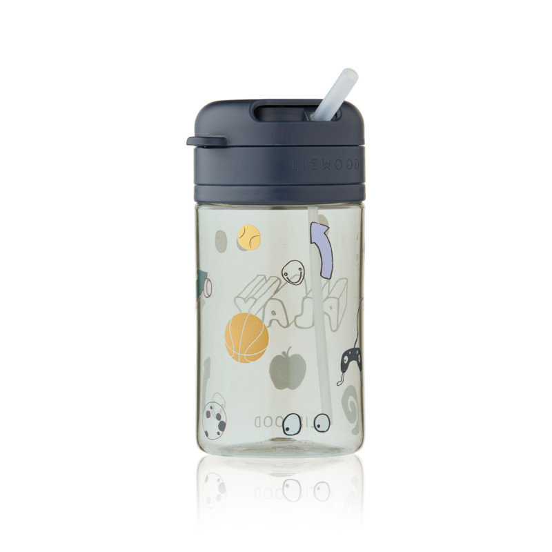 LIEWOOD Pavia hrnek se slámkou 500 ml Play / Dusty Peppermint