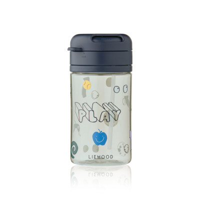 LIEWOOD Pavia hrnek se slámkou 500 ml Play / Dusty Peppermint