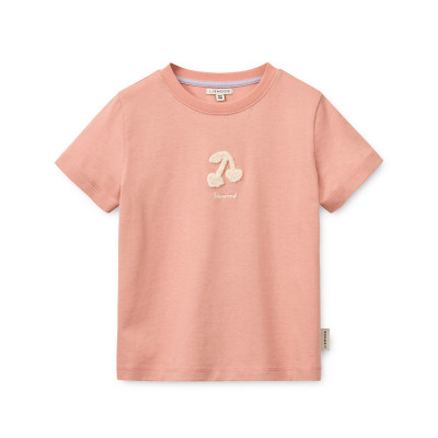 LIEWOOD Francis dětské tričko Cherry heart / Rose blush