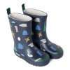 LIEWOOD dětské zateplené holínky Mason Dino roar / Classic navy