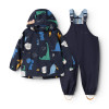 LIEWOOD nepromokavá souprava Manu Dino roar / Classic navy