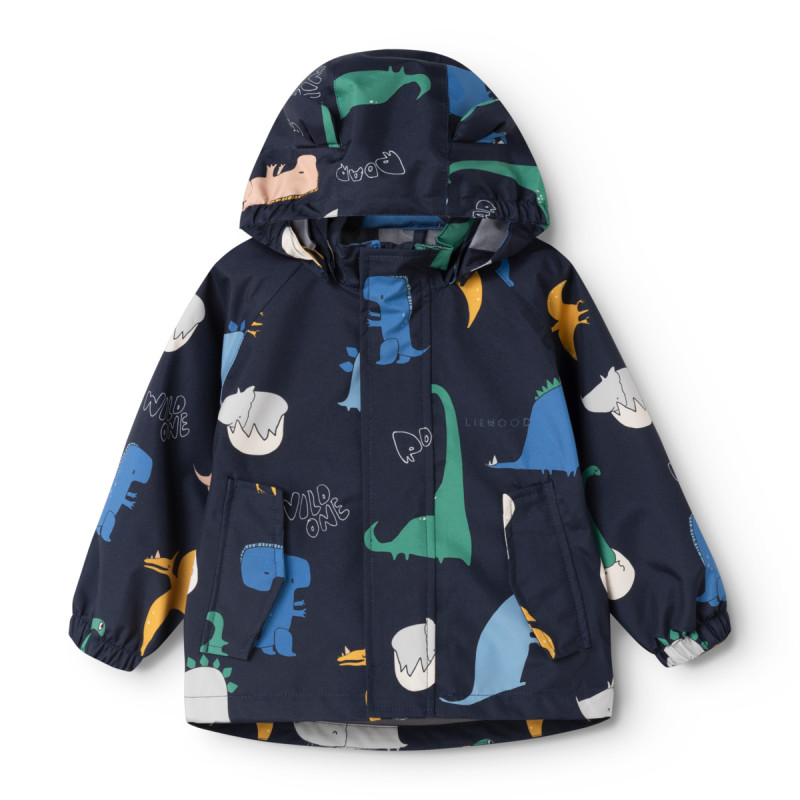 LIEWOOD nepromokavá souprava Manu Dino roar / Classic navy