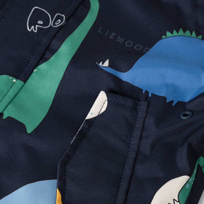 LIEWOOD nepromokavá souprava Manu Dino roar / Classic navy