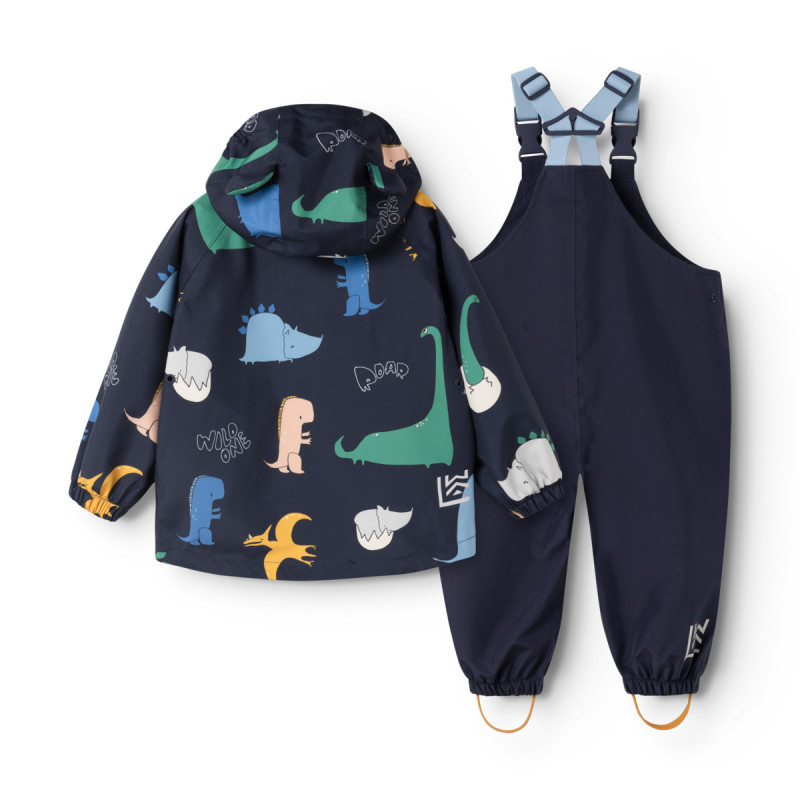 LIEWOOD nepromokavá souprava Manu Dino roar / Classic navy