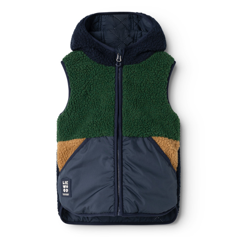 LIEWOOD dětská oboustranná vesta Diana Classic navy mix